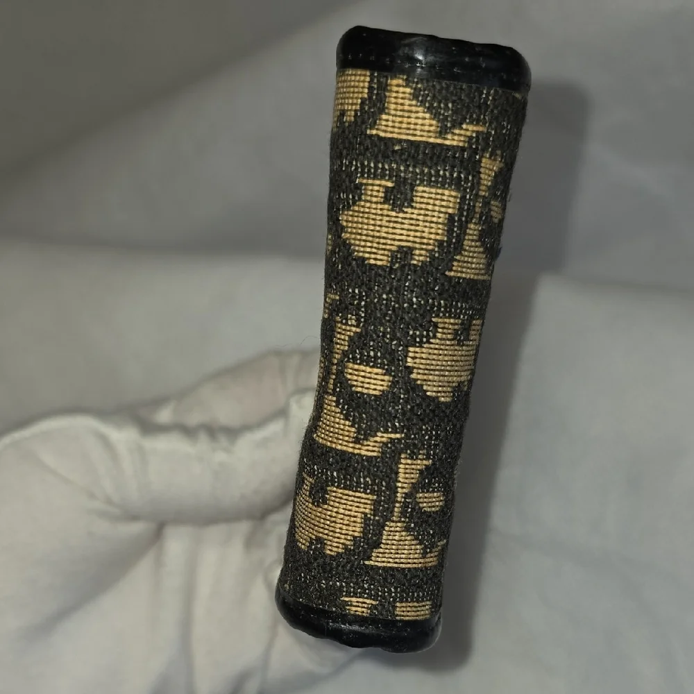 Dior Black and Gold Patterned Wallet